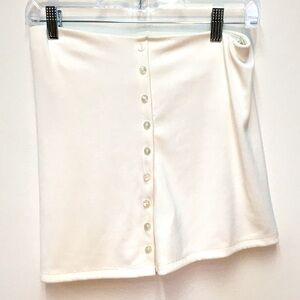 Abercrombie & Fitch Tube Top Medium Cream Build In Bra